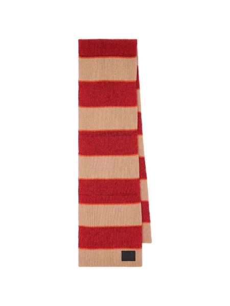 Fular Paul Smith cu dungi de mohair roz
