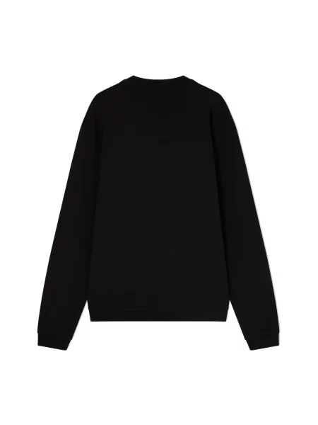Emporio Armani Bluzy Mężczyzna L Felpa girocollo Premium Label in cotone Ea7 Emporio Armani czarny