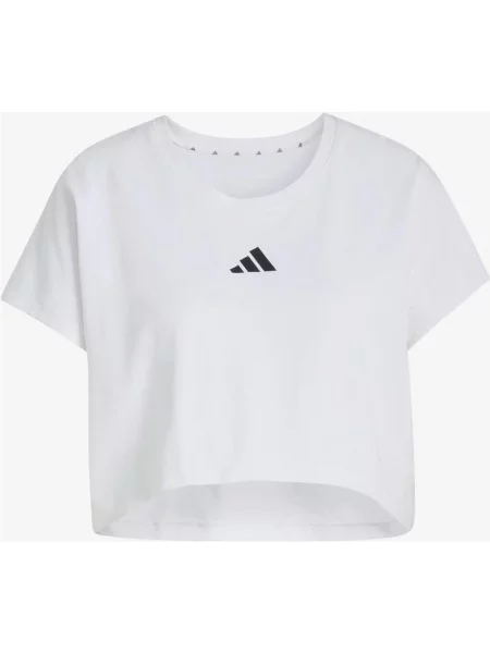 Koszulka adidas power workout cropped boxy 3 bandas bez rękawów kobieta S biały