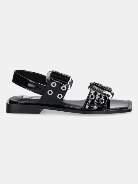 Steve Madden Obuwie Kobieta 39 EU Skóra Lakierowane Sandały Saria E Buty czarny