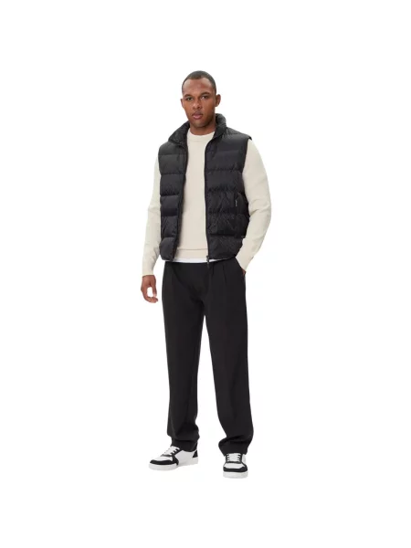 Armani Exchange De puf vestă negru