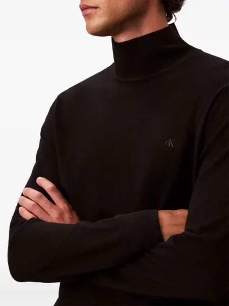Cămașă Calvin Klein cu broderie negru