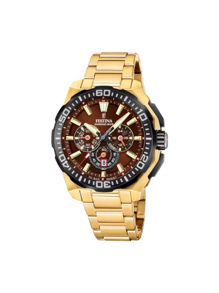 FESTINA Analogové hodinky Chronograph Chrono Bike' hnědá