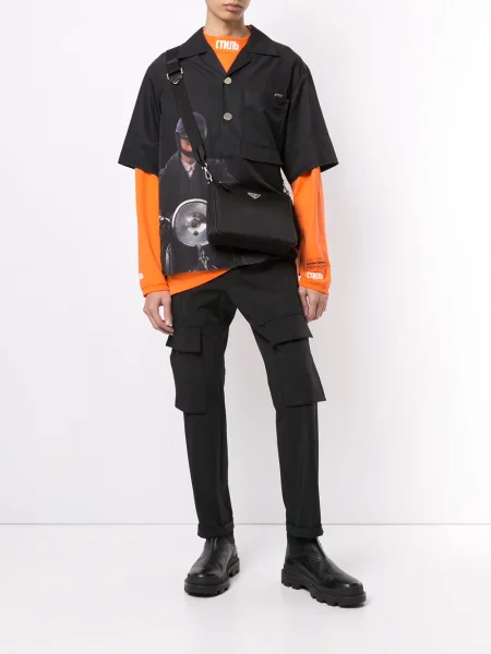 Pantaloni cargo Wooyoungmi negru