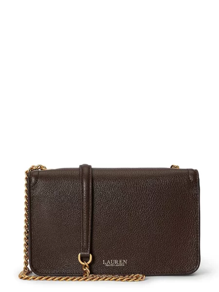 LAUREN RALPH LAUREN Ročna torba Temno rjava