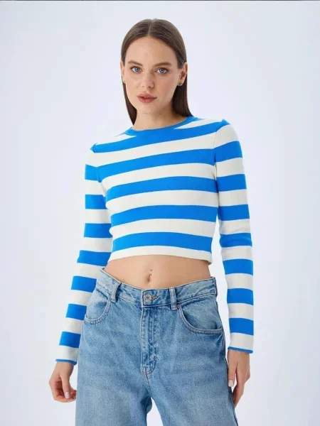 MixRay Pulover Pullover moder denim