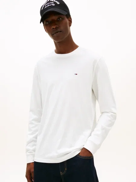 Tommy Jeans Tricou albastru marin alb
