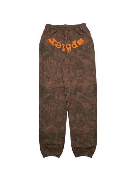 Pantaloni Sp5der cu model camuflaj maro