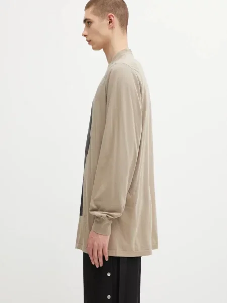 Rick Owens DRKSHDW μπλούζα με μακριά μανίκια Jumbo Ls T μπεζ