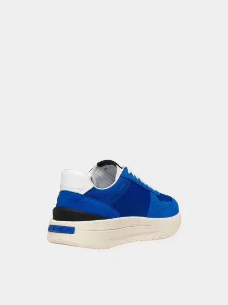 Замшевые повседневные кроссовки Geox синие