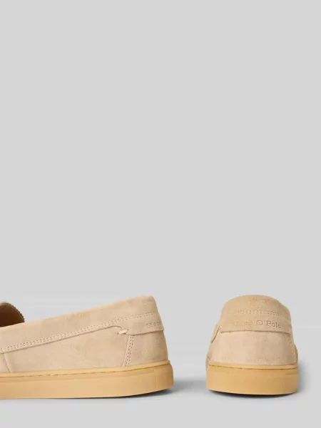 Loafersy z naturalnej skóry welurowej Model KARA Marc O'polo