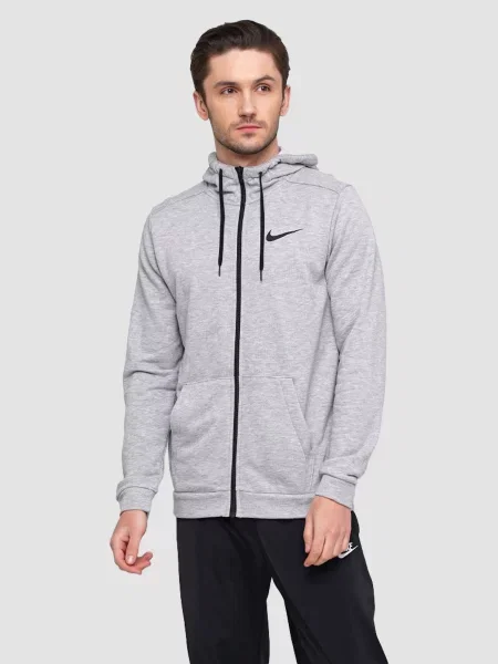 Худі NIKE M Dry Hoodie Fz Fleece бавовна/поліестер сірий