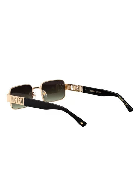 Ochelari de soare dreptunghiulari Dsquared2 Eyewear cu autograf negru