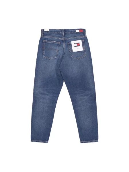 Skinny jeansy skinny Tommy Hilfiger w stylu grunge o krotszym kroju niebieskie