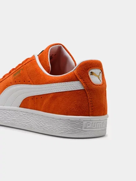 Замшевые классические кеды Puma оранжевые