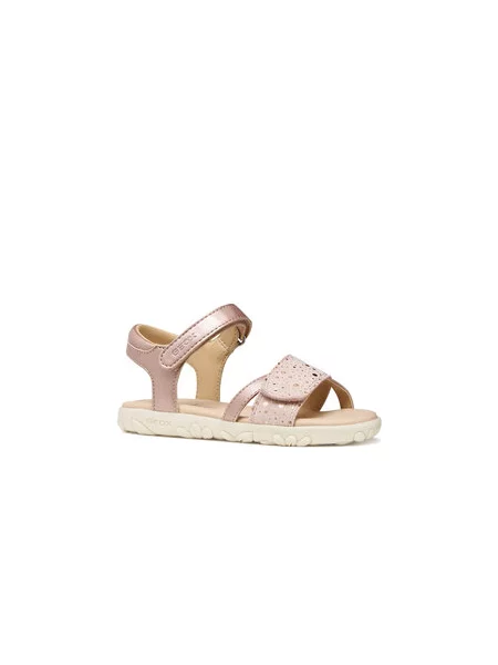Szandál Geox J Sandal Haiti Girl S rózsaszín