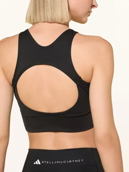Oříznuté tělocvična top Adidas By Stella Mccartney černý