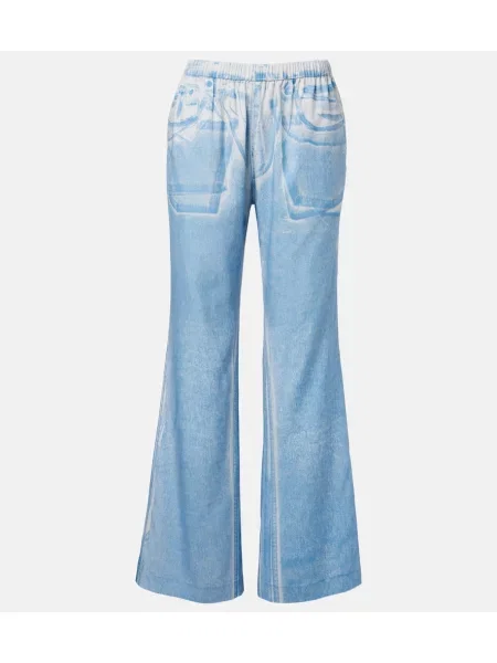 Pantaloni Acne Studios cu imagine albastru
