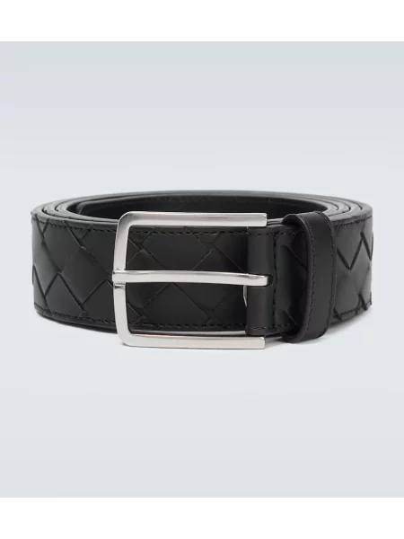 Curea Bottega Veneta din piele negru