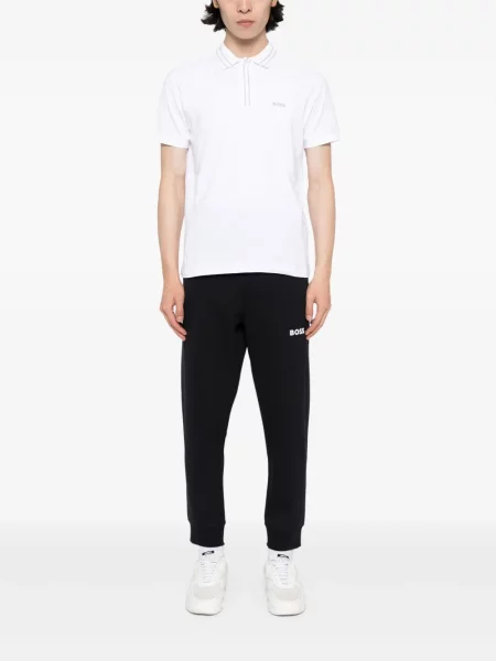 Pantaloni Boss cu imagine albastru