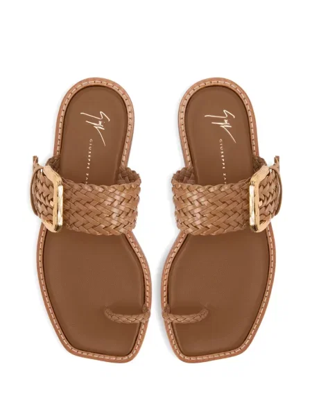 Sandale Giuseppe Zanotti fără toc maro