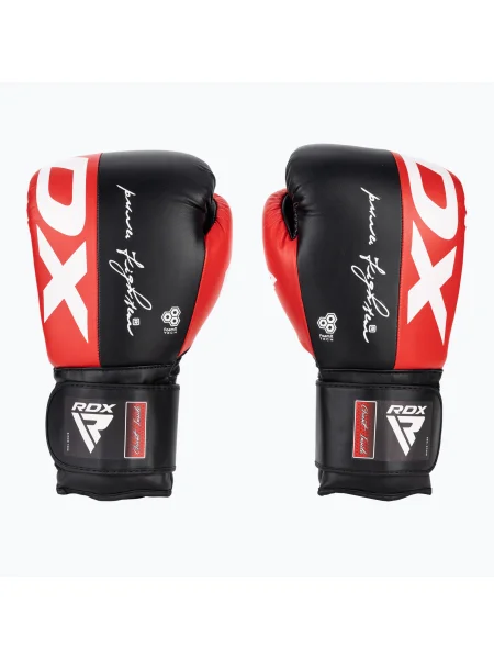 Mănuși de box pentru femei RDX red/black negru