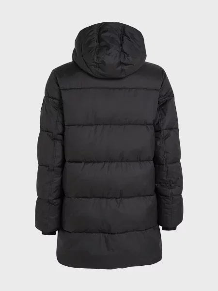 Довга парка Calvin Klein з капюшоном чорна