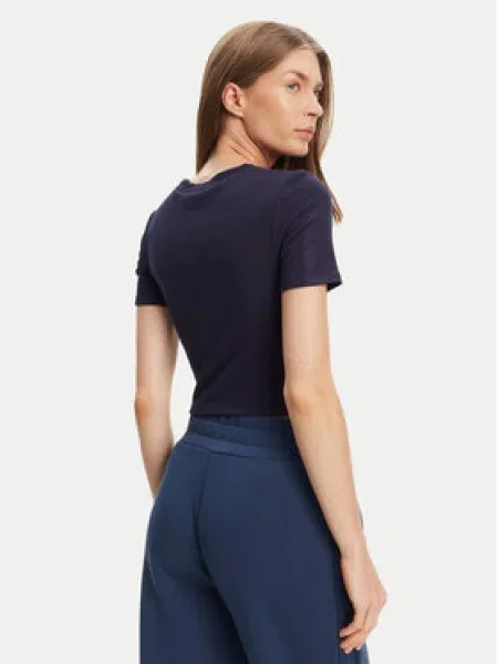 Guess Póló Slim Fit sötétkék