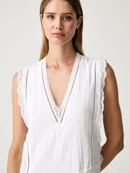 Zadig&Voltaire nyári ruha pamuttal REROL fehér