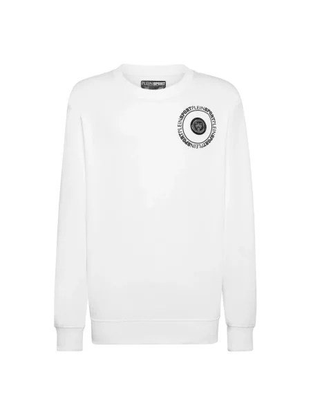 Bluza sportowa Plein Sport w tygrysie prążki biała