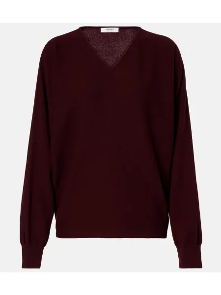 Pulover Fforme de lână bordo
