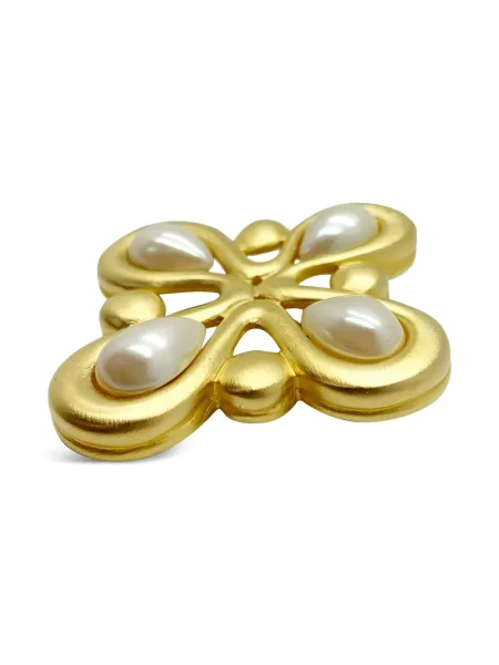 Брошка Jennifer Gibson Jewellery с перли златисто