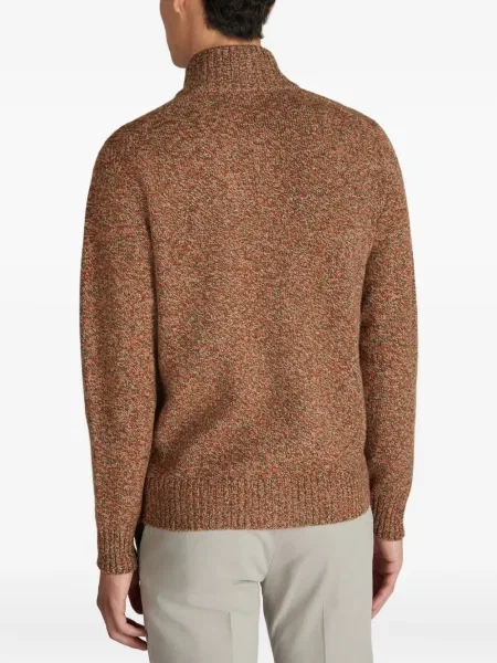 Cardigan Zanone de lână maro