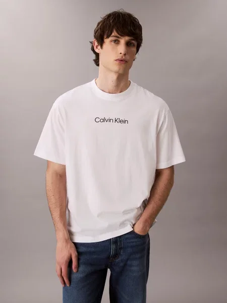 Calvin Klein Tričko čierna biela