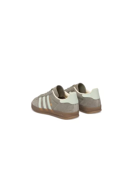 Tenisky adidas Gazelle Indoor W Silver Pebble/ Linen Green/ EUR 36 šedé