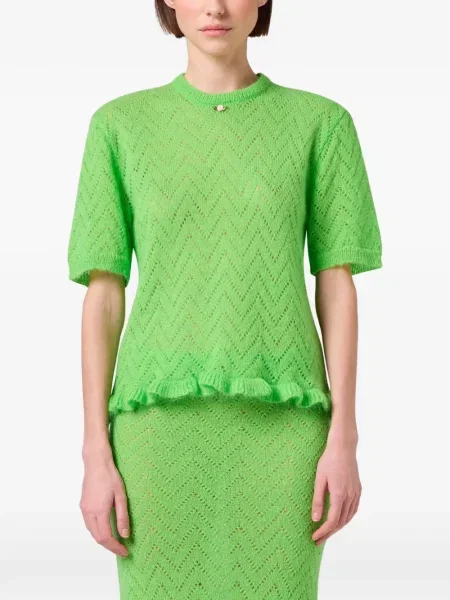 Pulover Msgm cu volane verde