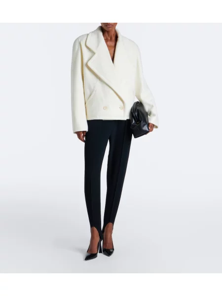Palton Stella Mccartney de lână alb