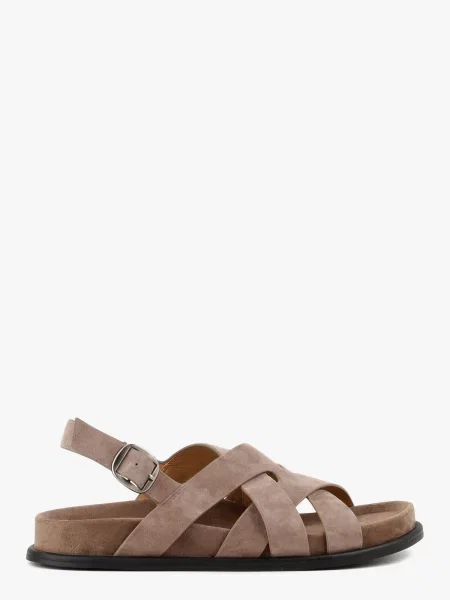 Замшеві Сандалії LeBERDES бежевий