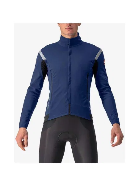 Kurtka Castelli Perfetto RoS 2 Rosso Corsa GORE-TEX INFINIUM™ ciemnoniebieski srebrny XS niebieska
