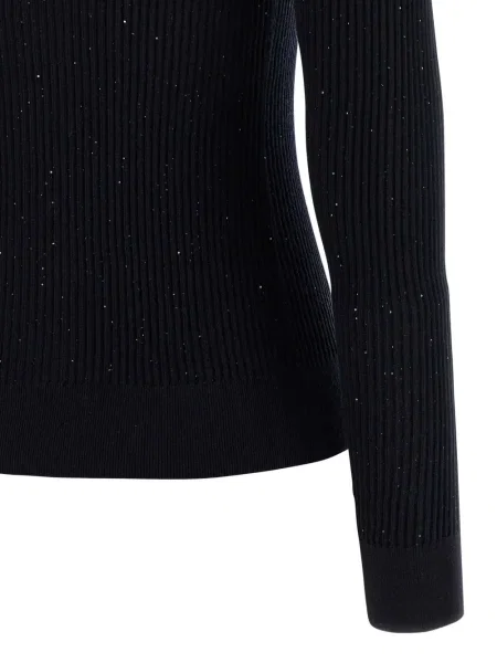Pulover Max Mara cu paiete albastru