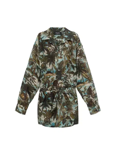 Sukienka Dsquared2 zielona