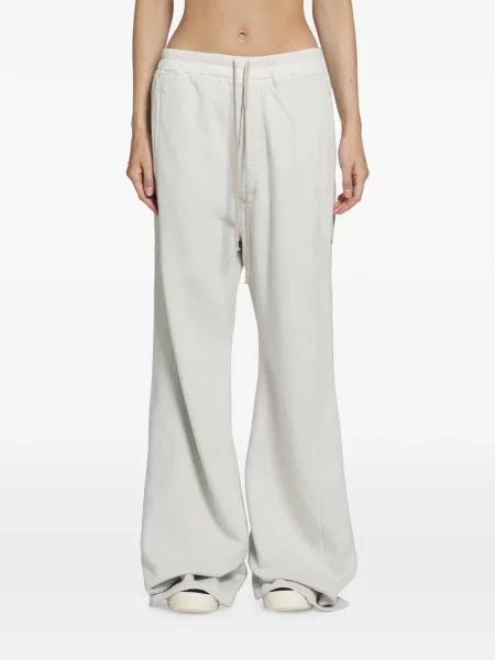 Pantaloni Rick Owens Drkshdw alergare alb