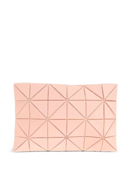 Geantă plic Bao Bao Issey Miyake cu imprimeu geometric roz