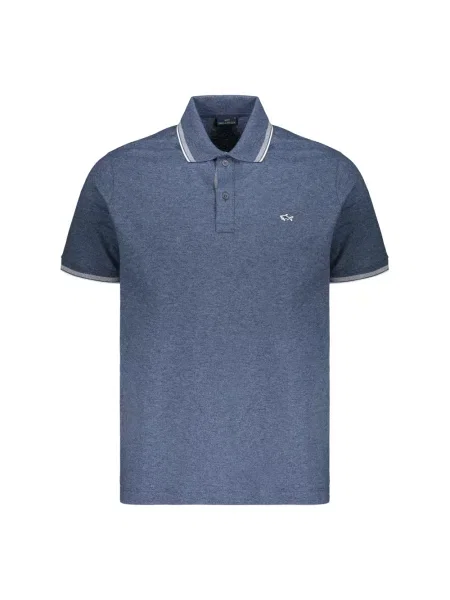 Koszulka polo Paul & Shark z krótkim rękawem niebieska
