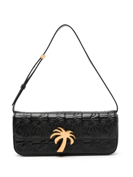 Geanta de piele Palm Angels din piele negru