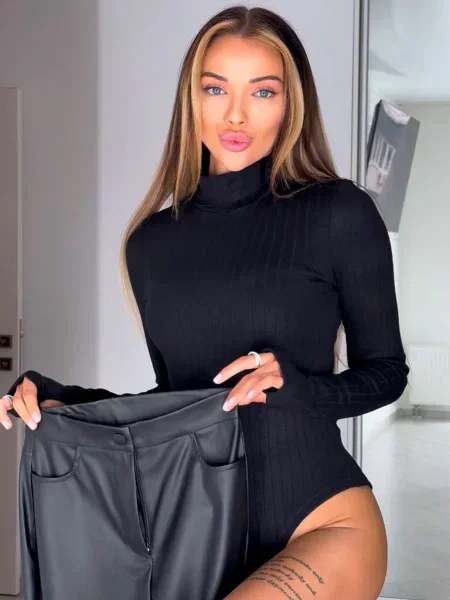 Кожаные брюки Uaclothes черные