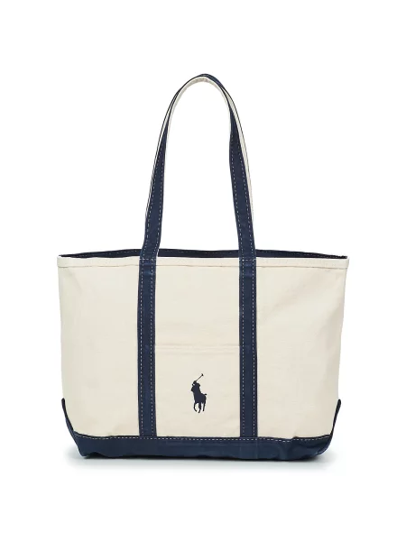 Polo Ralph Lauren Ročna torba Kremna bela