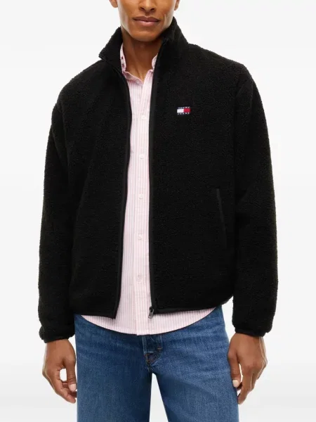 Geacă Tommy Hilfiger cu autograf negru