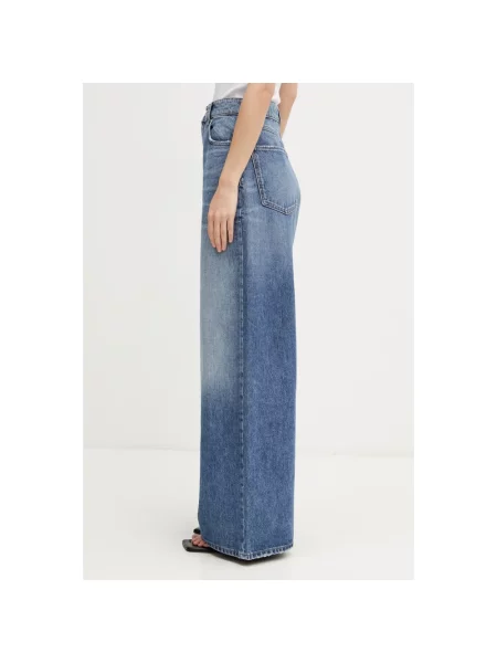Sportmax Spdangri jeansy relaxed fit niebieskie