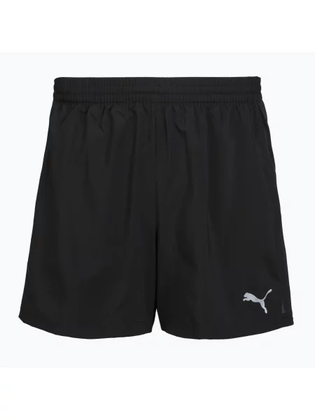 Pantaloni scurți de alergare pentru bărbați Puma Run Favorite Velocity 5" Shorts black/lime negru